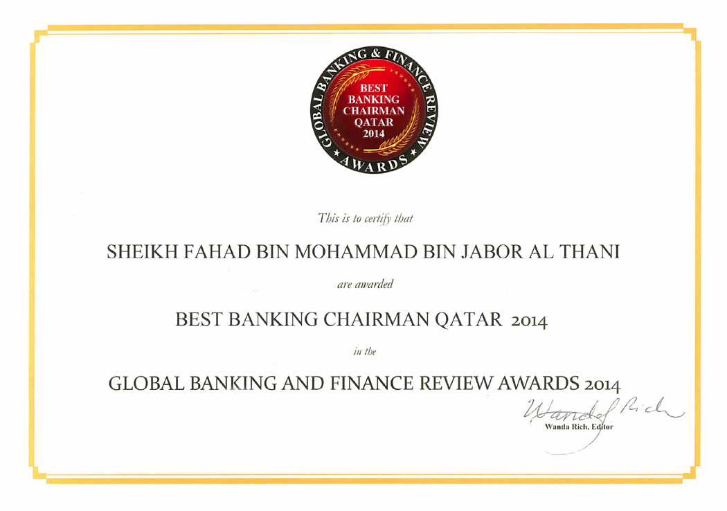 Best Banking Chairman Qatar 2014