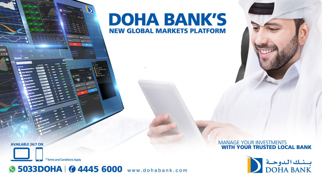 Doha Bank Offers 24/7 Online Trading with the Convenience of a Local Account through A New