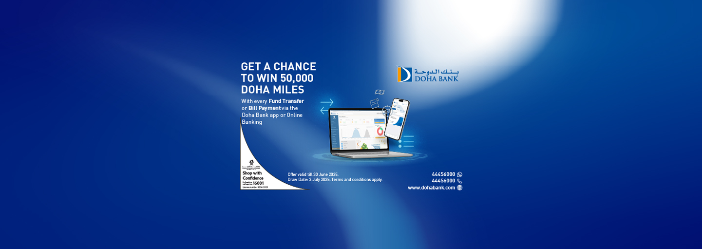 Win 50,000 DOHA MILES