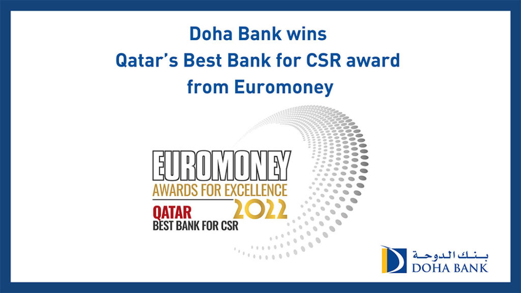 Best Bank for CSR in Qatar by Euromoney