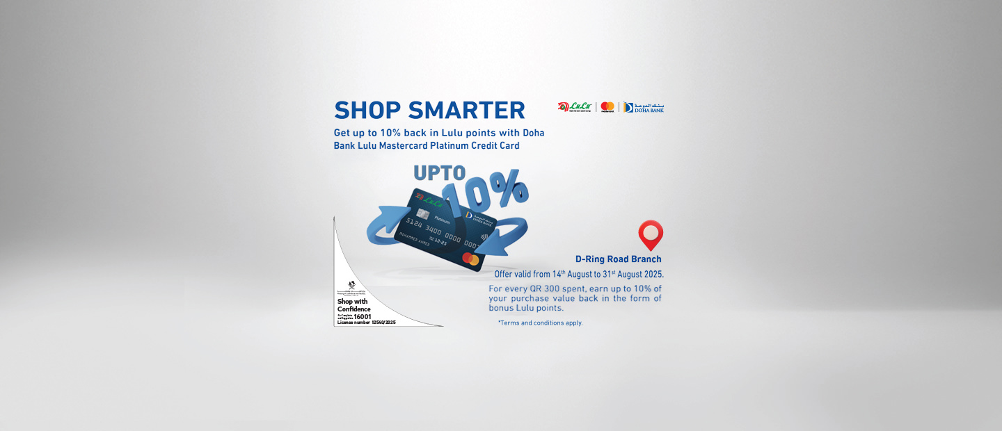 Shop and Earn Up To 10% In The Form Of LULU Points