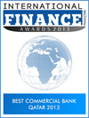 Best Commercial Bank Qatar 2013